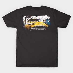 1950s Car Photo - Distressed Effect T-Shirt